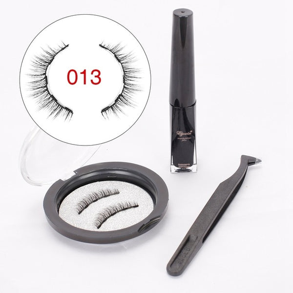 Magnetic Eyeliner & Magnetic Eyelashes Makeup Set Waterproof Liquid Eyeliner with Reusable False magnetic Lash for dropshipping