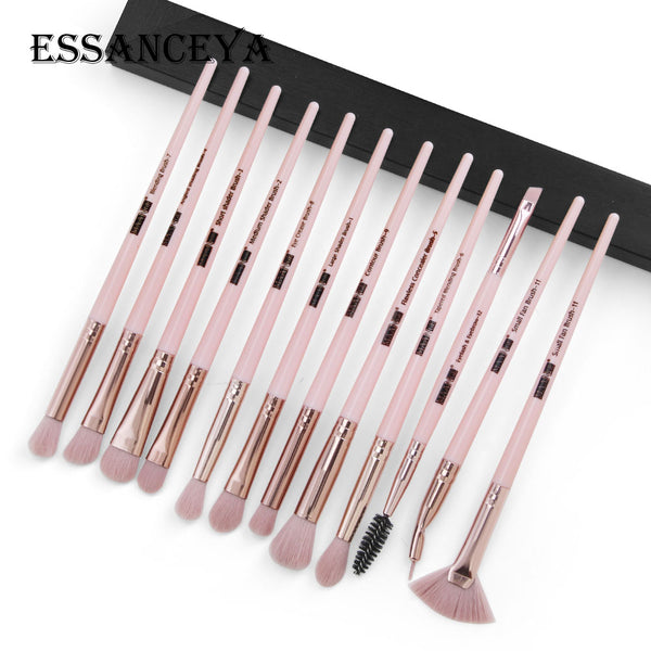 ESSANCEYA New Make Up Brushes 3-12 PCS Professional Blending Eyeshadow Eyebrow Brush For Makeup Beauty Set