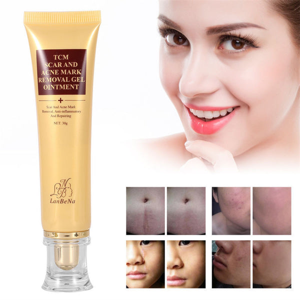 1Pc 30g Women Skin Scar and Acne Mark Removal Gel Face Body Ointment Acne Postpartum Scar Repair Cream Skin Care Tool TSLM1