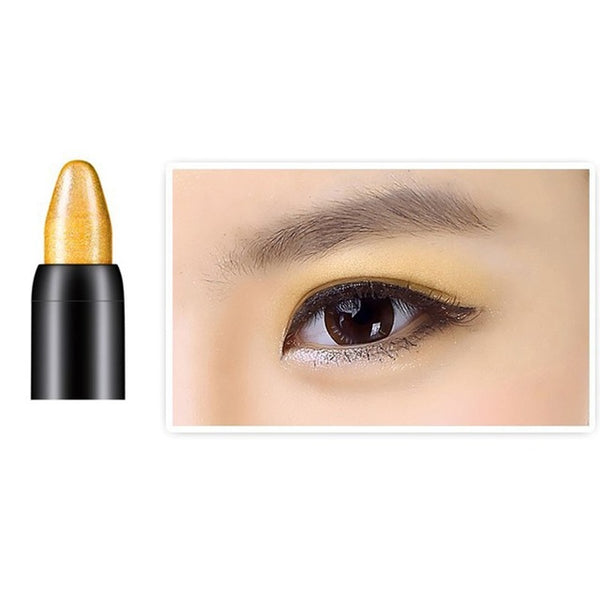 1pc Women Beauty Waterproof Highlighter Eyeshadow Pencil Cosmetic Glitter Eye Shadow Eyeliner Pen