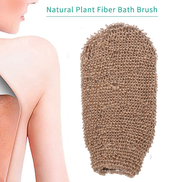 TREESMILE 1PC Exfoliating Natural Plant Fiber Bath Brush - Natural Hemp Bath Brush - Healthy Skin Care for Women and Men D40