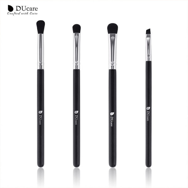 DUcare Eyeshadow Brush 4/6PCS Makeup Brushes Blending Eyebrow Brush Nature Bristles Synthetic Hair Eye Shadow Brush Set