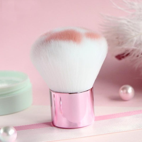 2019 New 1Pcs Cat Claw Shape Makeup Brushes Powder Brush Kawaii Cosmetics Foundation Brush Fiber Hair Birch Handle Beauty Tool
