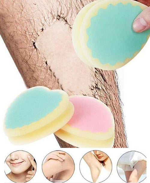 Magic Painless 3 Shapes Women Hair Removal Sponge Soft Cute Depilation Tools Skin Care Sponges Beauty Ladies Lovely