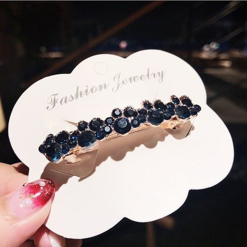 New Women Elegant Pearls Crystal Shining Barrettes Hair Clips Headwear Hair Holder Hairpins Beautiful Headbands Hair Accessories