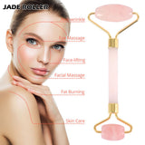 Rose Quartz Roller Slimming Face Massager Jade Roller Facial Skin Lifting Massage Women Beauty Health Facial Jade Roller