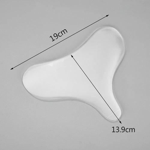 1Pc Clear/Skin Color Reusable Women Skin Care Tightening Chest Neck Anti Wrinkle Pads Chest Stick Silicone Wrinkle Removal Pad