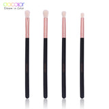 Docolor Makeup Brushes 4PCS Eyeshadow Brush Blending Eyebrow Make Up Brushes Synthetic Bristles Beauty Cosmetics Brush Set