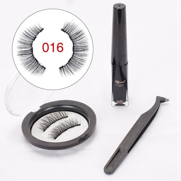 Magnetic Eyeliner & Magnetic Eyelashes Makeup Set Waterproof Liquid Eyeliner with Reusable False magnetic Lash for dropshipping