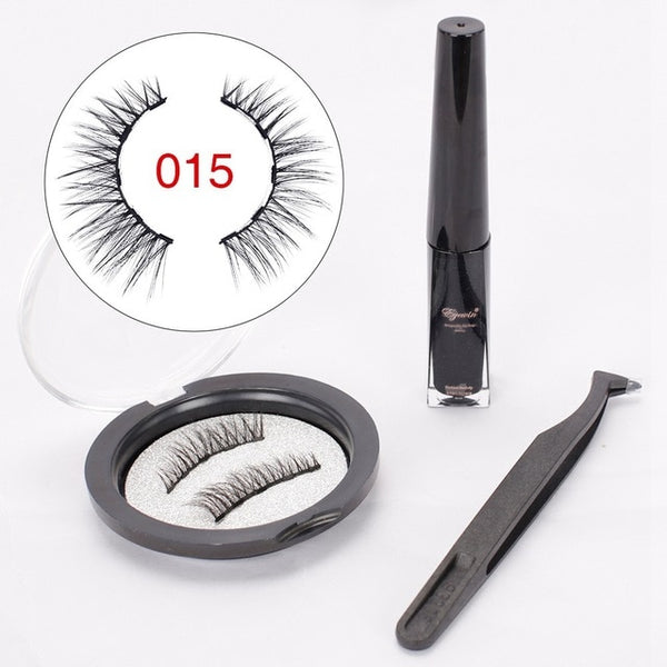 Magnetic Eyeliner & Magnetic Eyelashes Makeup Set Waterproof Liquid Eyeliner with Reusable False magnetic Lash for dropshipping
