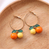 hot red Cherry earrings eardrop Sweet fruit fresh cherry eardrop female fashion youth beautiful girl students earrings for women