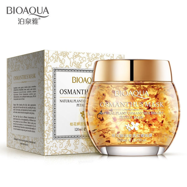 BIOAQUA Natural Osmanthus Petal Ageless Sleep Mask Facial Mask Moisturizing Whitening Anti Aging Lift Firm Men/Women Skin Care