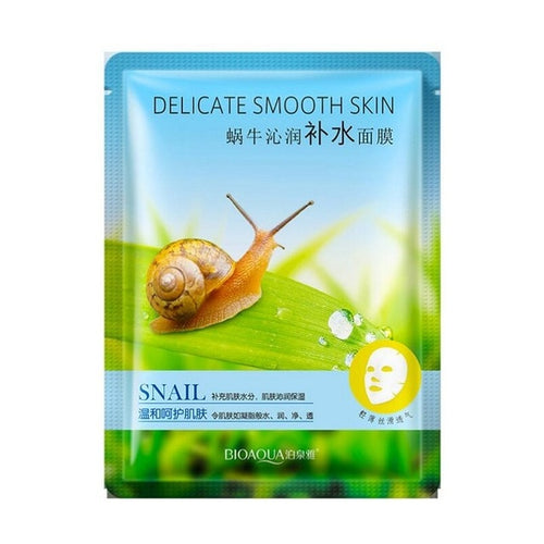 BIOAQUA Skin Care Women Snail Liquid Face Masks Moisturizing Oil Control Natural Essence Collagen Whitening Mask