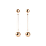 Personalized Punk  Fashion Round Ball Long Chain Dangle Jewelry Trendy Earrings For Women Beauty Decoration Statement Jewelry