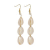 Bohemian Natural Cowrie Shell Pendant Drop Earrings Beach Jewelry for Women