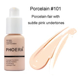 PHOERA Mineral Makeup Primer Whitening Concealer Moisturizer Face Primer Natural Liquid Foundation Base Makeup maquiagem TSLM2