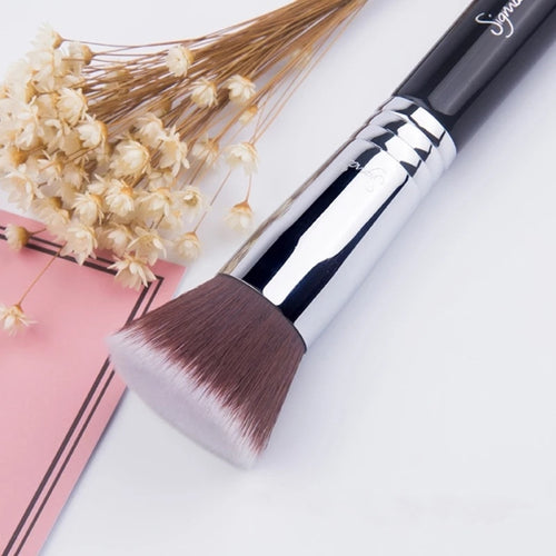 F80 TOP Flat KABUKI kit de maquiagem profissional sintetico frete gratis Powder Liquid Foundation Makeup Brush