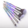 FLD 5Pcs Crystal Style Makeup Brushes Set Powder Foundation Eye Blush Brush Cosmetic Professional Makeup Brush Kit Tools