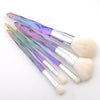 FLD 5Pcs Crystal Style Makeup Brushes Set Powder Foundation Eye Blush Brush Cosmetic Professional Makeup Brush Kit Tools