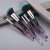 FLD 5Pcs Crystal Style Makeup Brushes Set Powder Foundation Eye Blush Brush Cosmetic Professional Makeup Brush Kit Tools