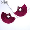 X&P Beautiful Bohemian Big Tassel Drop Earrings for Women Fringe Handmade Brincos Statement Fashion Women Earring 2019 Jewelry