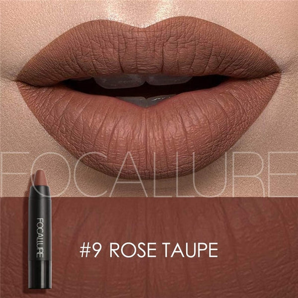 FOCALLURE Matte Lipstick Makeup Sexy Beauty Waterproof Lipstick Pencil Waterproof long lasting Easy To Wear Makeup Lip Cosmetic