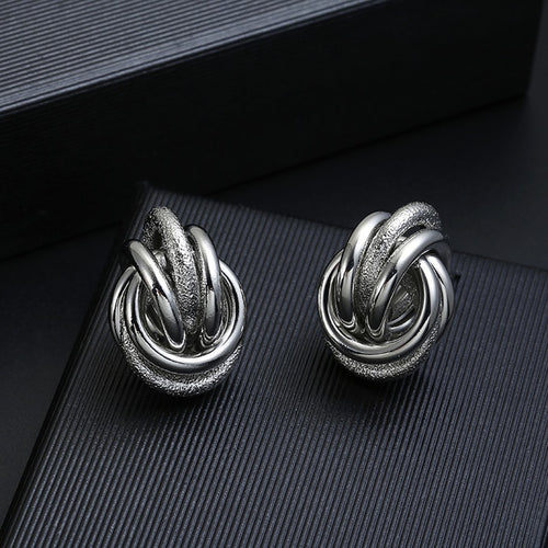 Hot Sale ZA Metal Maxi Statement Vintage Clip on Earrings Without Piercing  for Women Fashion Earrings Party Gift Bijoux Jewelry