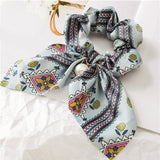 Flower Exquisite Beautiful Print Seaside Gifts Hair Rope Adjustable Pearl 5 Colors Valentines Gift Elastic 1PC Unique Bowknot