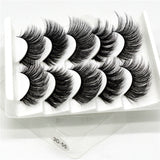 5 Pairs Multipack 5D Soft Mink Hair False Eyelashes Handmade Wispy Fluffy Long Lashes Nature Eye Makeup Tools Faux Eye Lashes