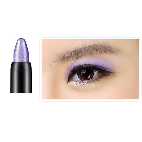 1pc Women Beauty Waterproof Highlighter Eyeshadow Pencil Cosmetic Glitter Eye Shadow Eyeliner Pen