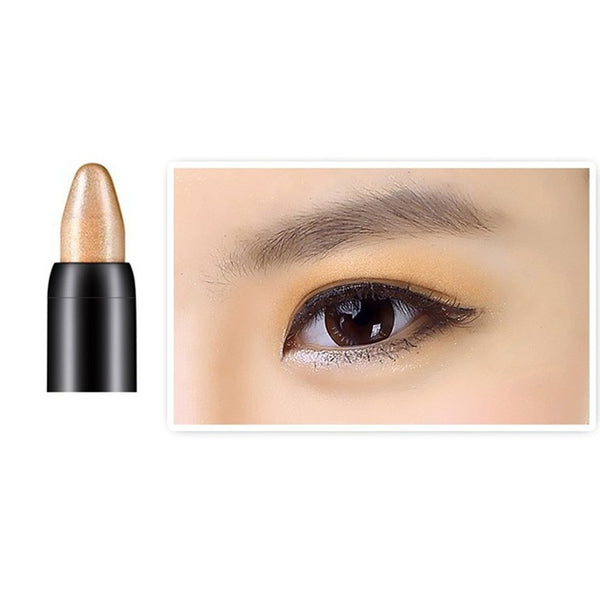 1pc Women Beauty Waterproof Highlighter Eyeshadow Pencil Cosmetic Glitter Eye Shadow Eyeliner Pen