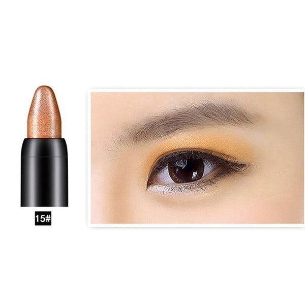 1pc Women Beauty Waterproof Highlighter Eyeshadow Pencil Cosmetic Glitter Eye Shadow Eyeliner Pen